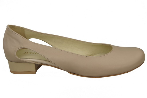 Damen-Ballerinas Cappuccino, Naturleder 103 ElitaBut