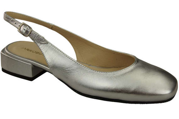 Damen Schuhe Sandalen Silber Flacher Absatz Naturleder 206 ElitaBut