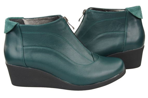 Damen-Winterstiefel, Naturleder, Malachite 133, von ElitaBut
