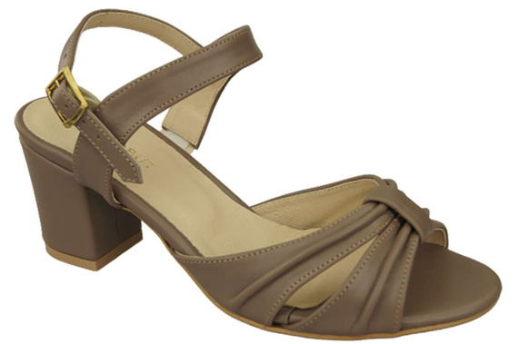 Damenschuhe Cappuccino Sandalen Naturleder 168 ElitaBut
