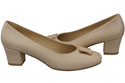 Damenschuhe Pumps Naturleder 187 Beige ElitaBut