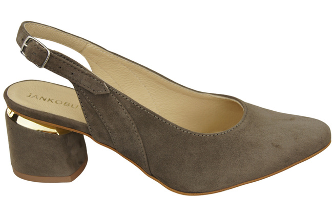 Damensandalen aus natürlichem Wildleder Hellbraune Eleganz und Komfort 196 von ElitaBut