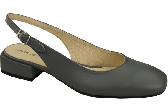Damen Schuhe Sandalen Aschgrau Flacher Absatz Naturleder 206 ElitaBut