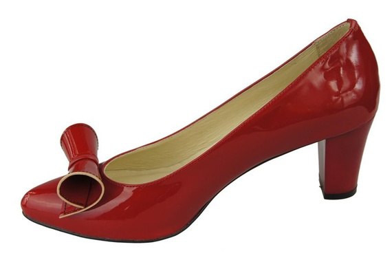 Damenschuhe Pumps Naturleder Rotlack 975 ElitaBut