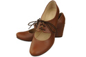 Schuhe Damenschuhe, Naturleder, Braun 161 ElitaBut
