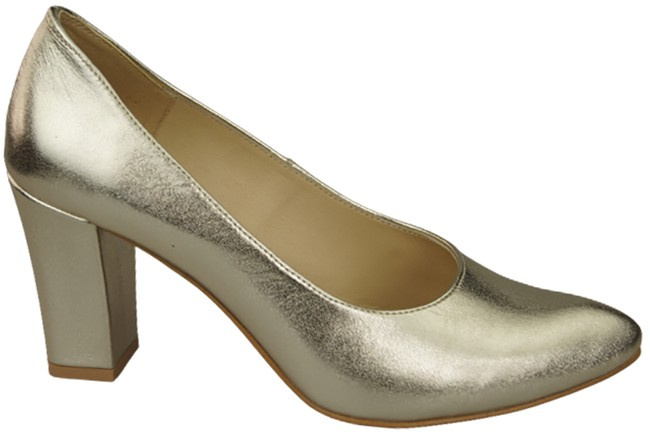 Damenschuhe Goldene Pumps, Naturleder 170 ElitaBut