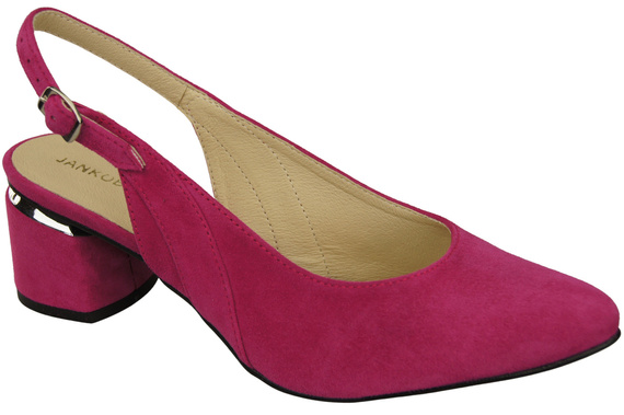 Damensandalen aus natürlichem Wildleder Lila Eleganz und Komfort 196 von ElitaBut