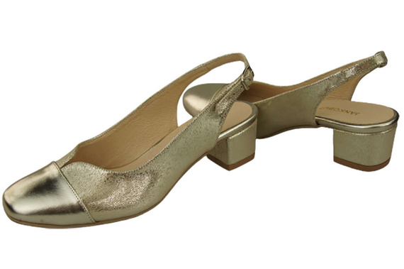 Damenschuhe Sandalen Naturleder 165 Gold ElitaBut