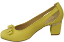 Schuhe Damen Lemon Pumps aus Naturleder mit dekorativem Absatz 199 ElitaBut