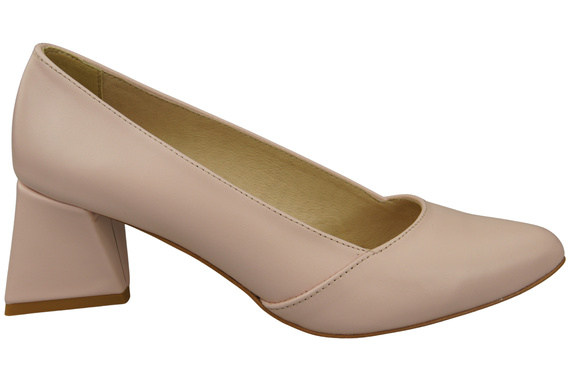 Damen Pumps Puderrosa Echtleder Spitz Zehen Absatz ElitaBut 221