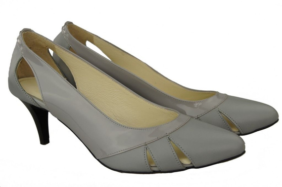 Damenschuhe Pumps Grau Naturleder 995 ElitaBut