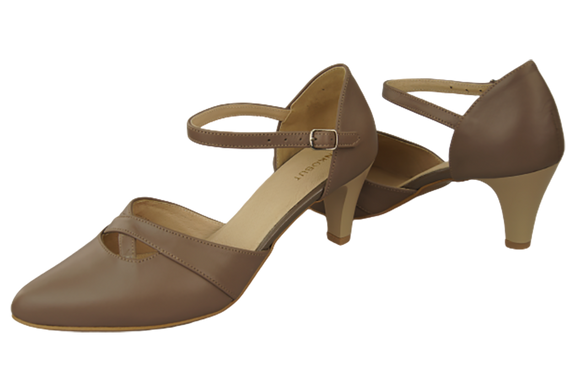 Damenschuhe Cappuccino Sandalen Naturleder 151 ElitaBut