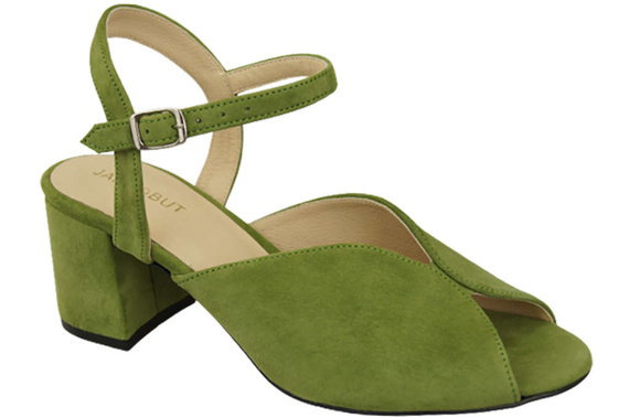 Damenschuhe Pistaziensandalen, Naturleder, Wildleder 185 ElitaBut