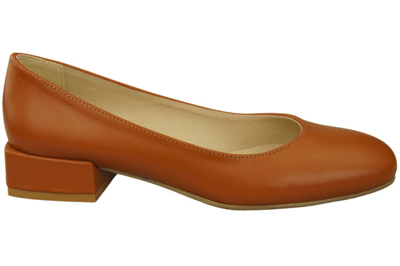 Bequeme Frauen Schuhe Rotes Flats Natural Leder 204 ElitaBut