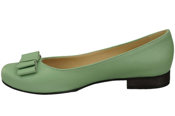 Ballerina-Schuhe für Damen, Naturleder, Mint 702 ElitaBut