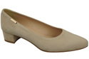 Bequeme Damen-Schuhe Beige aus echtem Veloursleder 220 Z ElitaBut