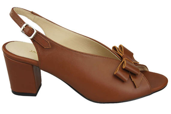 Damenschuhe Sandalen Braun, Naturnarbenleder, 148 L ElitaBut