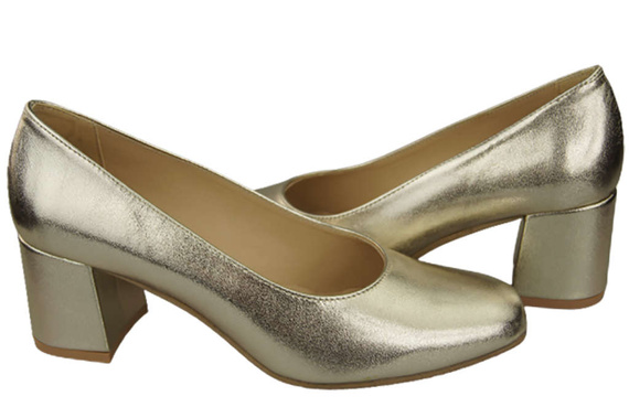 Damenschuhe Pumps Naturleder 171 Gold ElitaBut