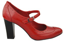 Damenschuhe Pumps, Naturleder, Rot 958 ElitaBut