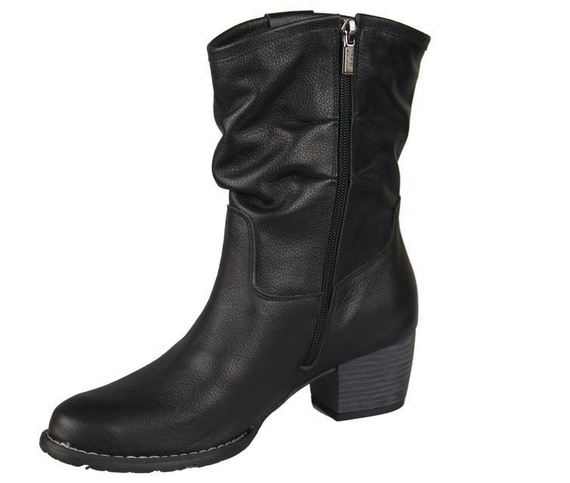 Damenstiefeletten, Naturleder, Schwarz 792 ElitaBut