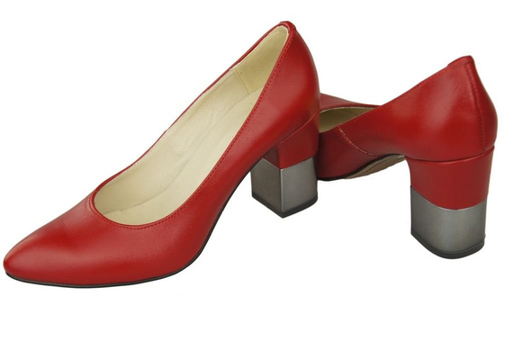 Damenschuhe Rote Pumps, Naturleder 144 ElitaBut