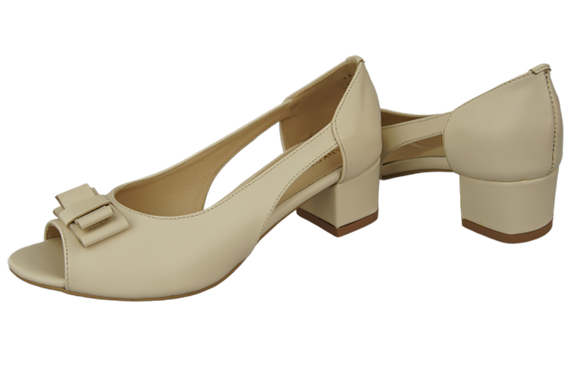 Damenschuhe Beige Sandalen Naturleder 145 ElitaBut