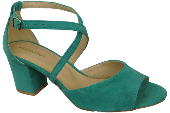 Damenschuhe Sandalen Türkis, Naturleder, Wildleder 111 ElitaBut