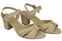 Damenschuhe Beige Sandalen, Naturleder 168 ElitaBut