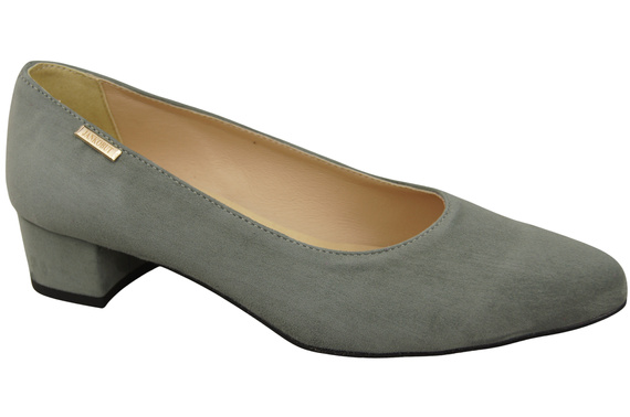 Bequeme Damen-Schuhe Aschgrau aus echtem Veloursleder 220 Z ElitaBut
