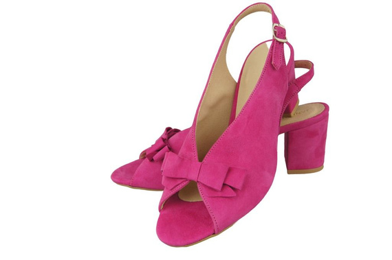 Damenschuhe Sandalen Fuchsia Naturleder Wildleder 148 ElitaBut