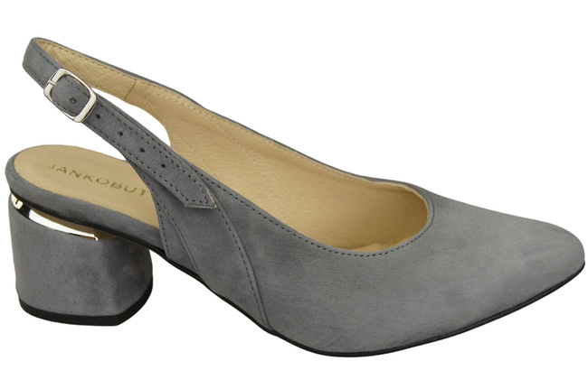 Damensandalen aus natürlichem Wildleder, graue Eleganz und Komfort 196 von ElitaBut