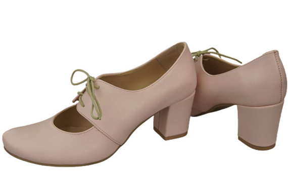 Schuhe Damenschuhe, Naturleder, Puderrosa 161 ElitaBut