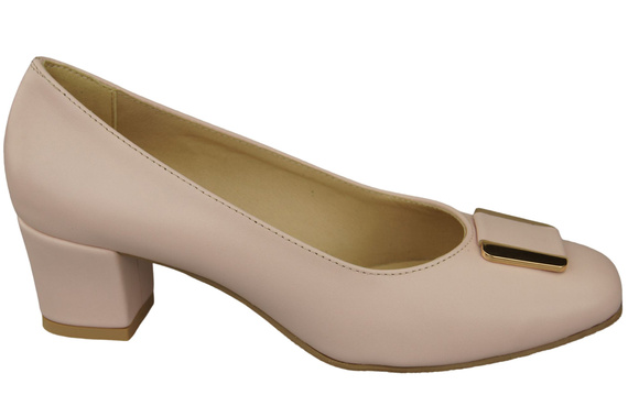 Damenschuhe Pumps Naturleder 187 Puderrosa ElitaBut