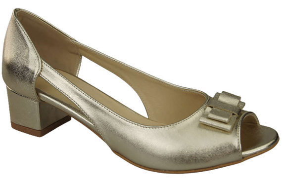 Damenschuhe Gold Sandalen Naturleder 145 ElitaBut
