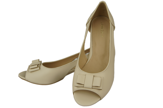 Damenschuhe Beige Sandalen Naturleder 145 ElitaBut