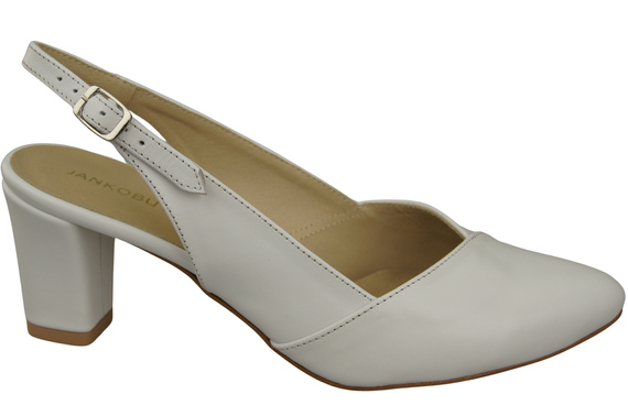 Damen Footwear Weiß Stiletto Sandalen Natural Leder 217 ElitaBut