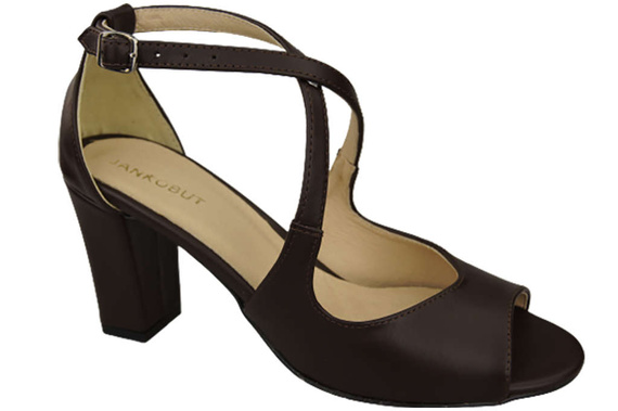 Damenschuhe Schokoladensandalen, Naturleder 186 ElitaBut