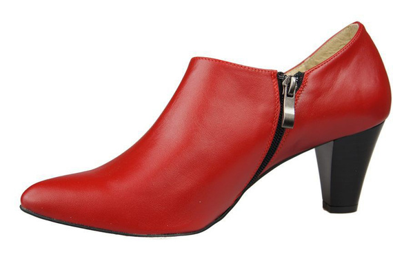 Damenstiefeletten, Naturleder, Rot 864 ElitaBut