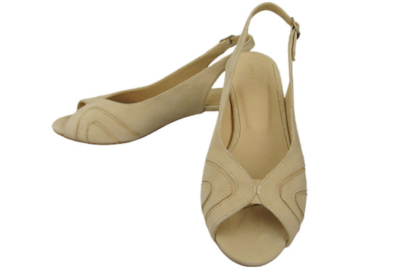 Damenschuhe Sandalen, natürliches Wildleder, Beige 991 ElitaBut