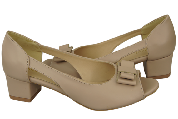 Damenschuhe Cappuccino-Sandalen, Naturleder, 145 ElitaBut