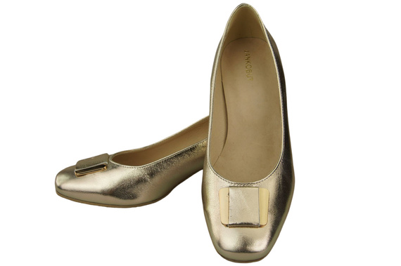Damenschuhe Pumps Naturleder 187 Gold ElitaBut