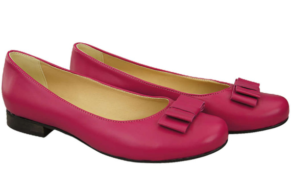 Damen Ballerinas Naturleder Lila 702 ElitaBut