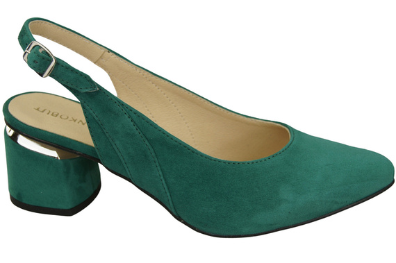 Damensandalen aus natürlichem Wildleder Malachit Eleganz und Komfort 196 von ElitaBut