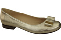 Damen Ballerinas Naturleder Gold 702 ElitaBut