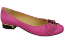Damen Ballerinas Naturleder Fuchsia 894 ElitaBut