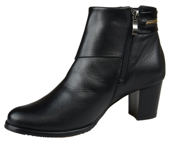 Damenstiefel, warm, Naturleder, Schwarz 880 Z ElitaBut