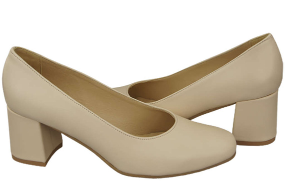 Damenschuhe Pumps Naturleder 171 Beige ElitaBut