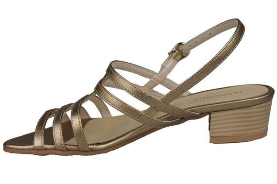 Damenschuhe Sandalen mit flachem Absatz Gold 622 ElitaBut