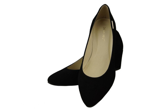 Damenschuhe Pumps Schwarz Naturleder Wildleder 106 ElitaBut