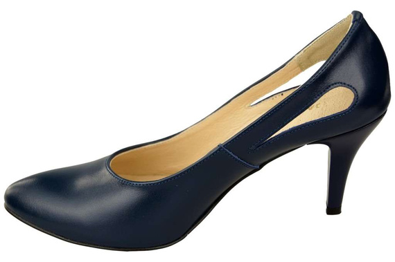 Damenschuhe Pumps Marineblau Naturleder 166 ElitaBut